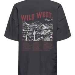ONLY DAME TOP ONLVIVVI - Black Wild West Tour Hot