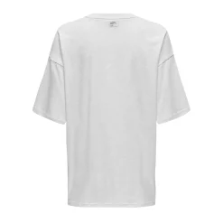 ONLY dame t-shirt ONLCASSIE - Light Grey Melange Social + labels brooklyn Best