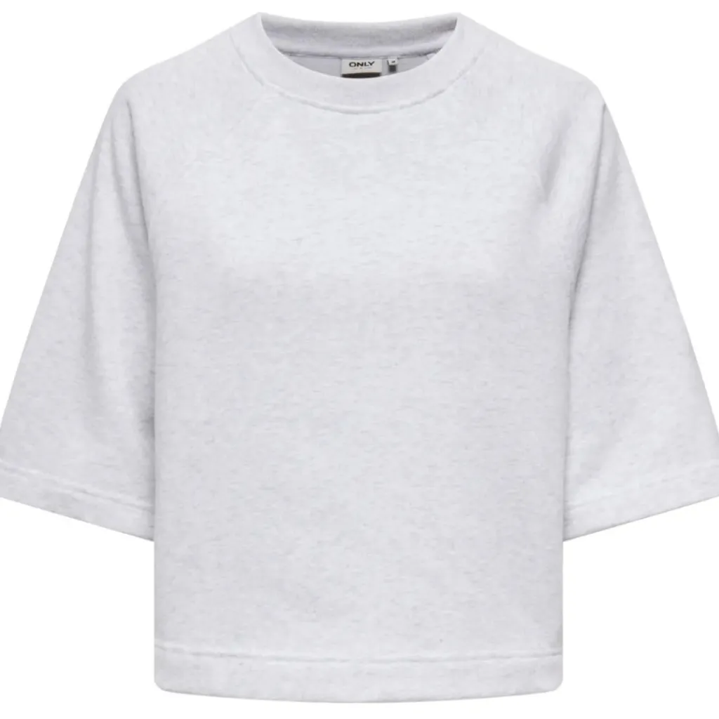 ONLY DAME T-SHIRT ONLDASIE - Light Grey Melange Hot