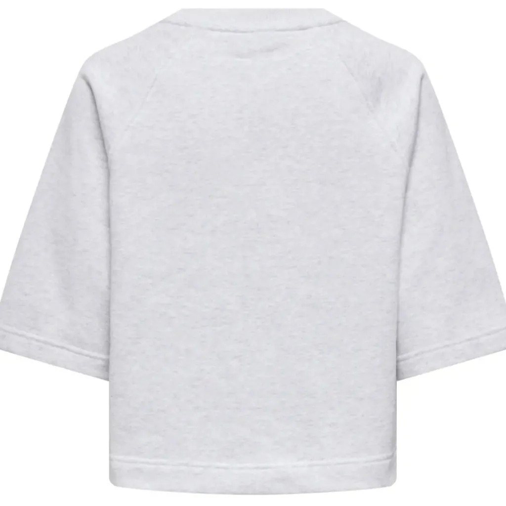 ONLY DAME T-SHIRT ONLDASIE - Light Grey Melange Hot