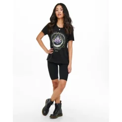 ONLY dame t-shirt ONLLUCY - Black LOTUS Clearance