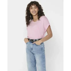 ONLY dame t-shirt ONLMOSTER - Pink Lady New