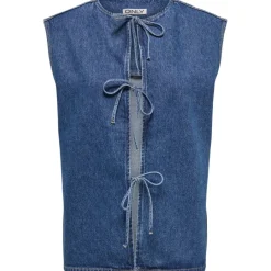 ONLY DAME VEST ONLDORSE - Medium blue denim