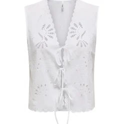 ONLY dame vest ONLLOU - Bright White Discount