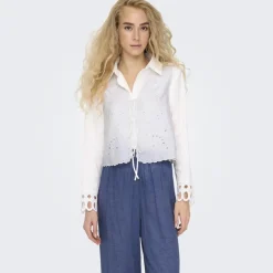 ONLY dame vest ONLLOU - Bright White Discount