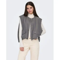 ONLY dame vest ONLMARY - Plum Kitten Pumice Stone Lining Hot