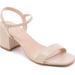 SHOES Opaline dame stiletter med blokhæl 6893 - Beige