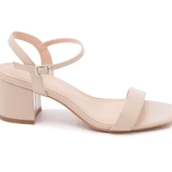 SHOES Opaline dame stiletter med blokhæl 6893 - Beige