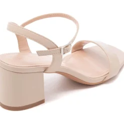 SHOES Opaline dame stiletter med blokhæl 6893 - Beige