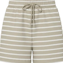 PIECES PCCHILLI dame shorts PCCHILLI - Crockery Stripes CLOUD DANCER