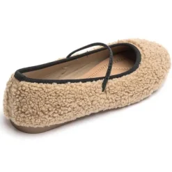 SHOES Petra Dame ballerinasko 6666 - Khaki Clearance