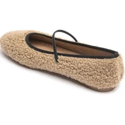 SHOES Petra Dame ballerinasko 6666 - Khaki Clearance