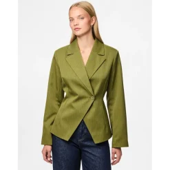 PIECES dame blazer PCFALKA - Sphagnum Stripes Clearance