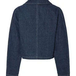 PIECES dame bluse PCFABIA - Dark Blue Denim New