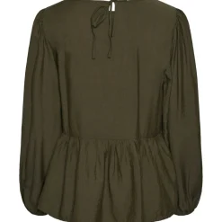 PIECES dame bluse PCNIKO - Grape Leaf Hot