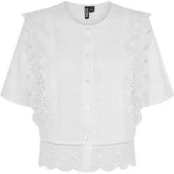 PIECES dame bluse PCSIMINA - Cloud Dancer Outlet