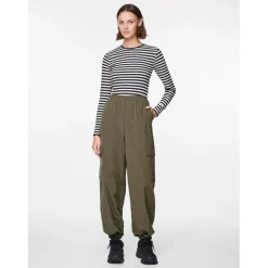 PIECES dame bukser PCANNA - Deep Lichen Green New