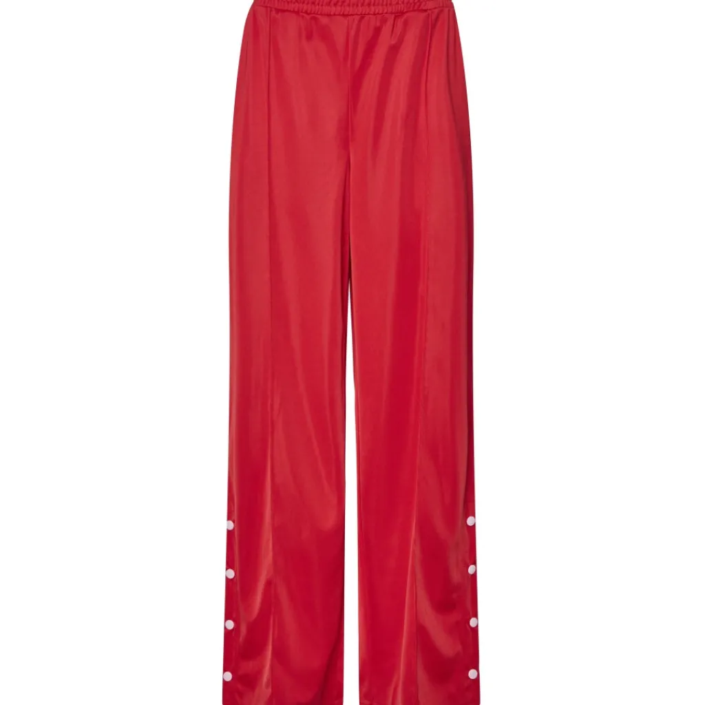 PIECES dame bukser PCGRACE - High Risk Red Pink-a-boo stripe Online