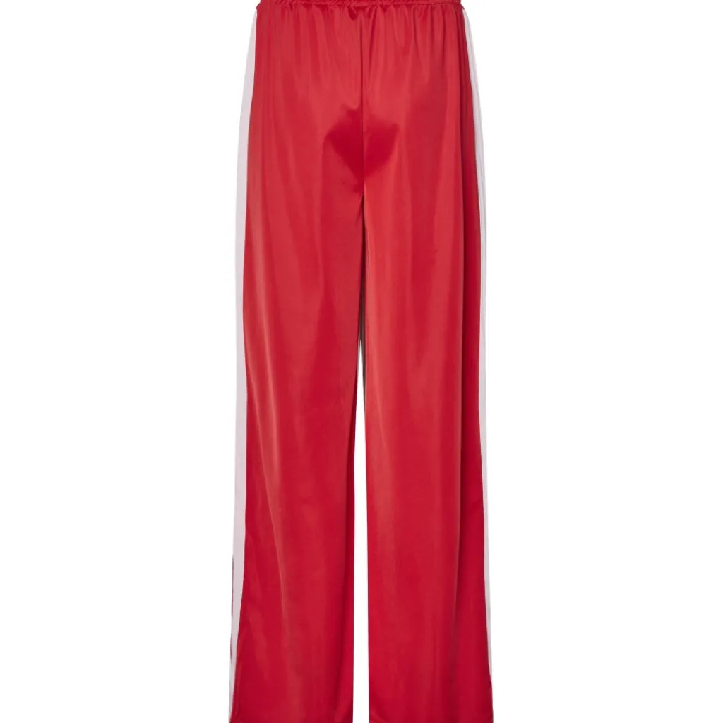 PIECES dame bukser PCGRACE - High Risk Red Pink-a-boo stripe Online