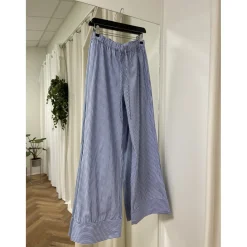 PIECES dame bukser PCHOLLY - Deep Ultramarine WHITE New