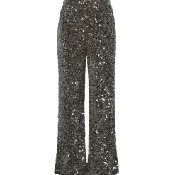PIECES dame bukser PCKAM - Morel Silver sequin Clearance