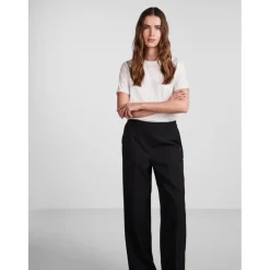 PIECES dame bukser PCNEVA - Black Best