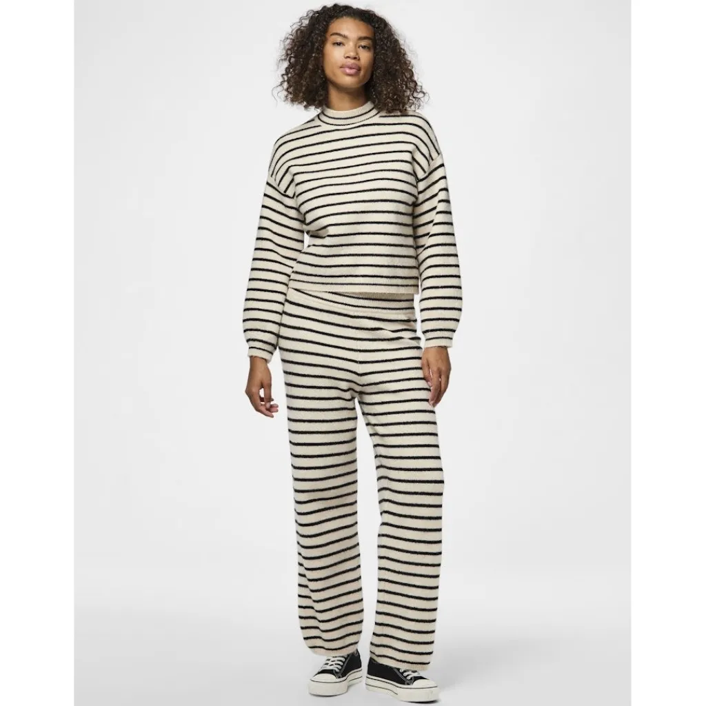 PIECES dame bukser PCPENNA - Whitecap Gray black Discount