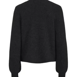 PIECES dame cardigan PCANNA - Black Silver Glitter Bow Hot