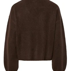 PIECES Dame Cardigan PCJUNNA - Hot Fudge New