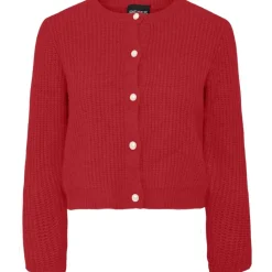 PIECES dame cardigan PCJYDA - High risk red Clearance