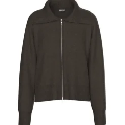 PIECES DAME CARDIGAN PCMALOU - Hot Fudge Melange Online