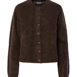 PIECES Dame Cardigan PCManika - Hot Fudge Melange Hot