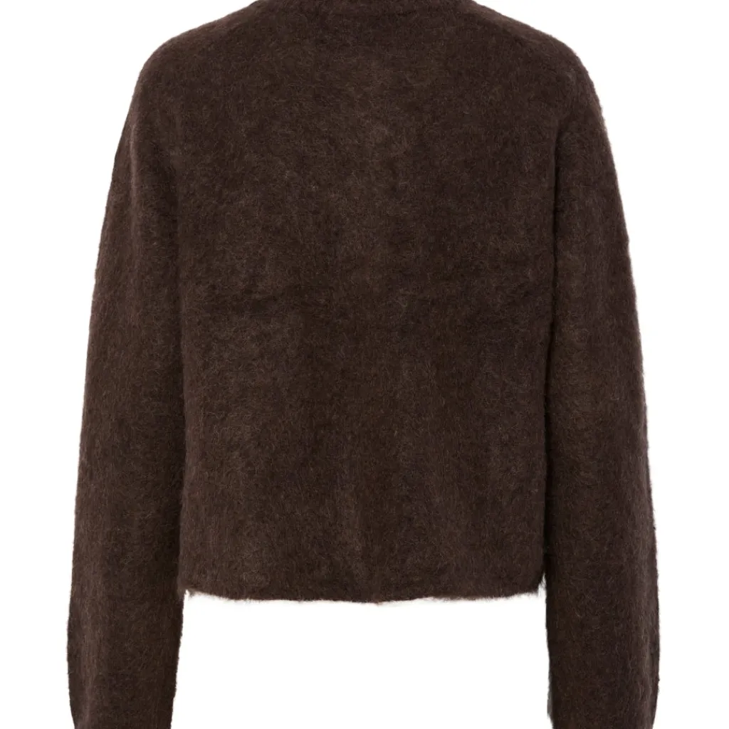 PIECES Dame Cardigan PCManika - Hot Fudge Melange Hot