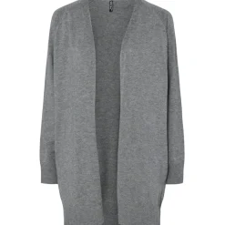PIECES dame cardigan PCNATALIE - Medium grey melange Clearance