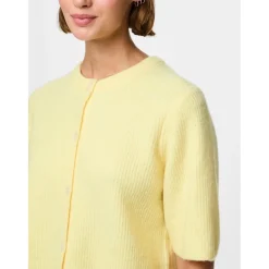 PIECES dame cardigan PCSILLY - Pale Banana MELANGE Sale