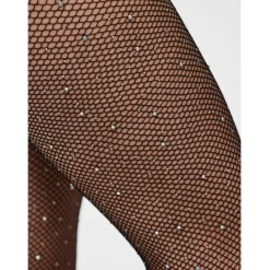 PIECES dame glitter tights PCCLAIRE - Black Discount