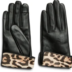 PIECES Dame Handsker PCJeora - Black Leo New