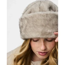 PIECES Dame Hat PCJutlandia - Greige Outlet