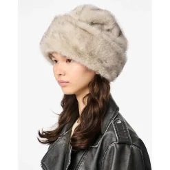 PIECES Dame Hat PCJutlandia - Greige Outlet