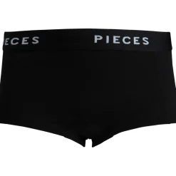 PIECES dame hipsters PCLOGO LADY - Black Discount