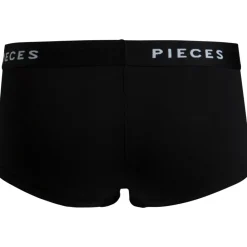 PIECES dame hipsters PCLOGO LADY - Black Discount