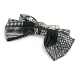 PIECES dame hårclips PCPILLA - Black Clear stones New