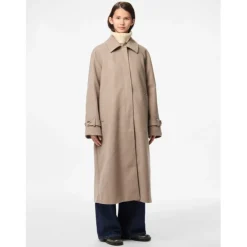 PIECES Dame Jakke PCJOELLA - Taupe Gray MELANGE Best