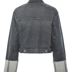 PIECES dame jakke PCPIL - Grey Denim Best