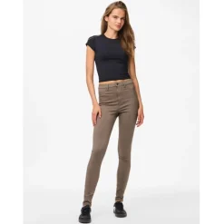 PIECES dame jeans PCHIGHSKIN - Morel Sale