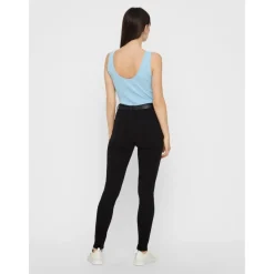 PIECES dame jeans PCHIGHSKIN - Black Clearance