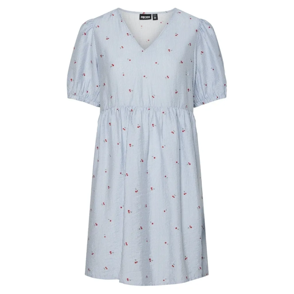 PIECES dame kjole PCFIONNA - Lichen Blue Hot