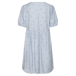 PIECES dame kjole PCFIONNA - Lichen Blue Hot