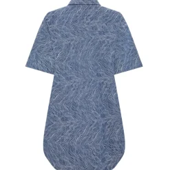 PIECES dame kjole PCJENNIFER - Medium Blue Denim Jaquard Discount