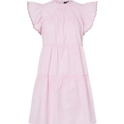 PIECES DAME KJOLE PCJILLA - Pink Tulle Goji Berry Stitching Hot